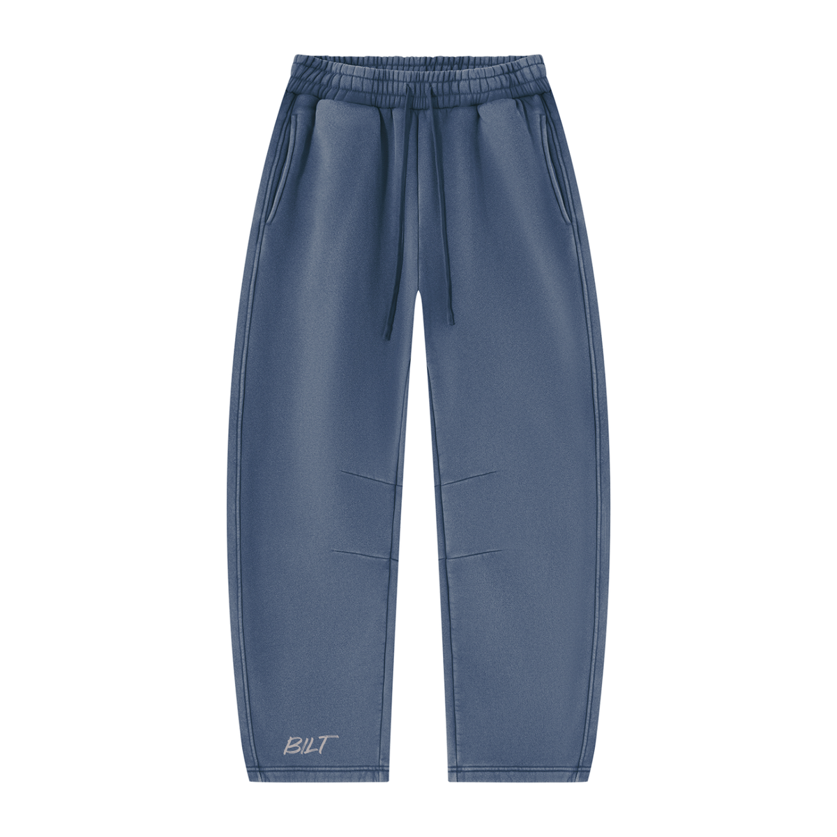 Unisex Vintage Wash Barrel Leg Fleece Sweatpants