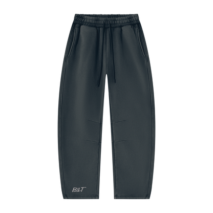 Unisex Vintage Wash Barrel Leg Fleece Sweatpants