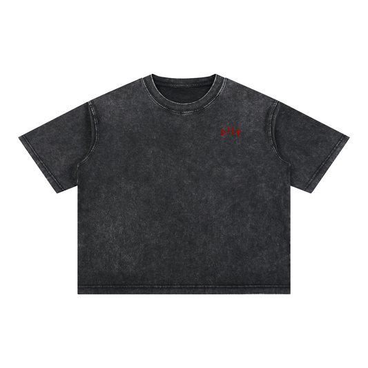 Mineral Wash Boxy Cotton T-Shirt