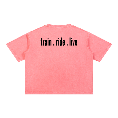 Mineral Wash Boxy Cotton T-Shirt