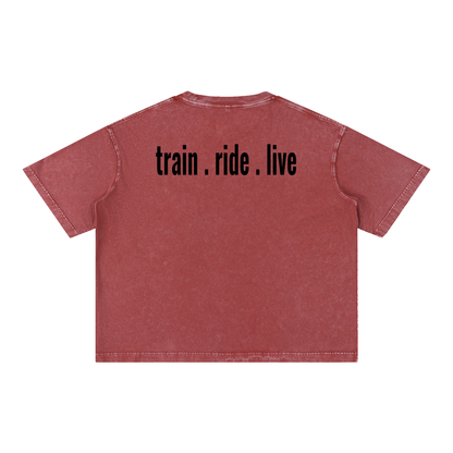 Mineral Wash Boxy Cotton T-Shirt