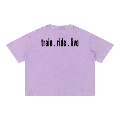 Mineral Wash Boxy Cotton T-Shirt
