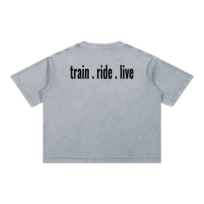 Mineral Wash Boxy Cotton T-Shirt