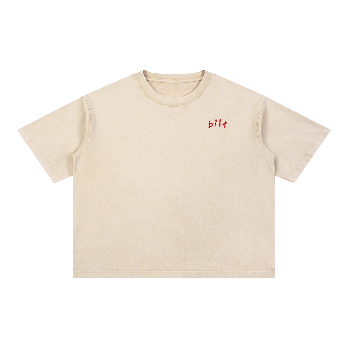 Mineral Wash Boxy Cotton T-Shirt