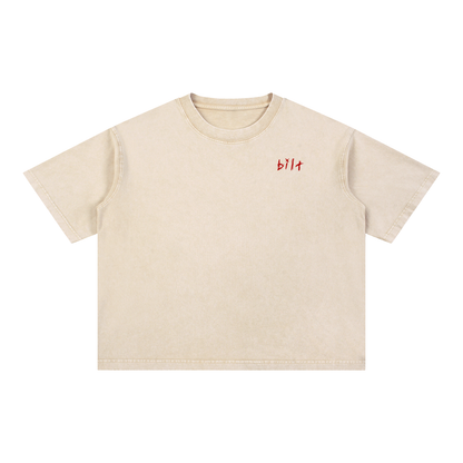 Mineral Wash Boxy Cotton T-Shirt