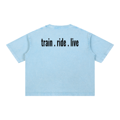 Mineral Wash Boxy Cotton T-Shirt