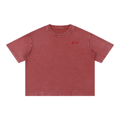 Mineral Wash Boxy Cotton T-Shirt