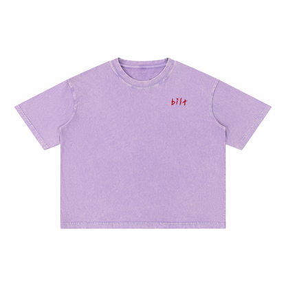 Mineral Wash Boxy Cotton T-Shirt