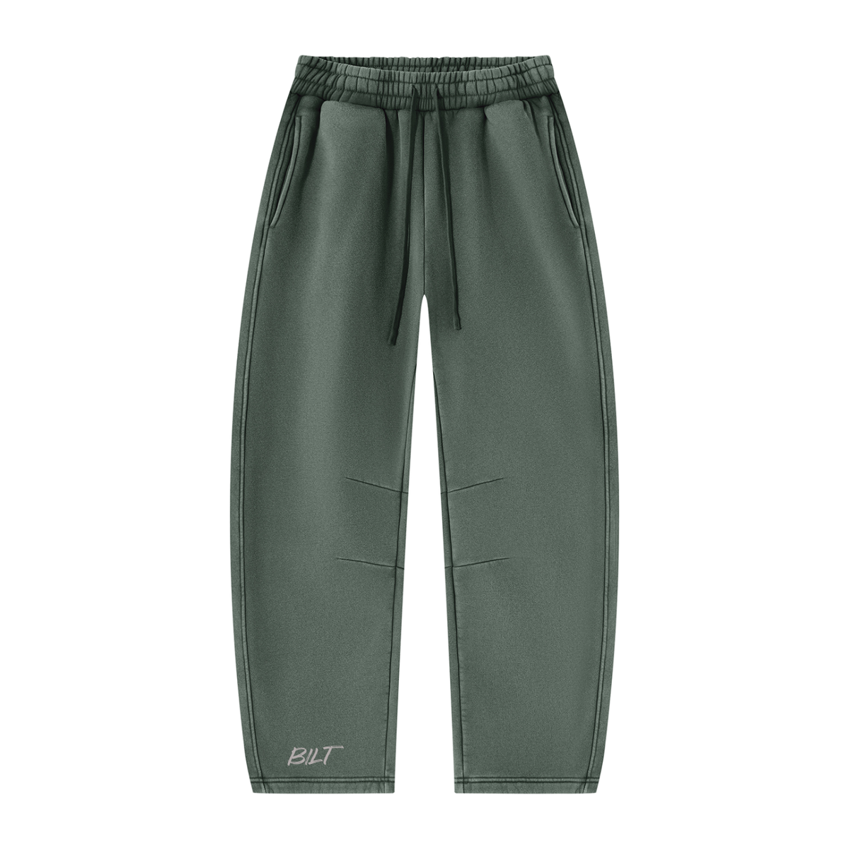 Unisex Vintage Wash Barrel Leg Fleece Sweatpants