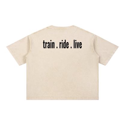 Mineral Wash Boxy Cotton T-Shirt