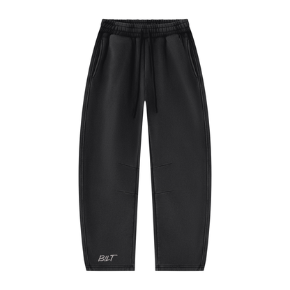 Unisex Vintage Wash Barrel Leg Fleece Sweatpants