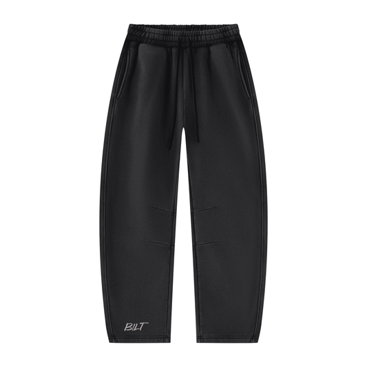 Unisex Vintage Wash Barrel Leg Fleece Sweatpants